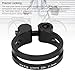 RiToEasysports Bike Seat Post Clamp, Bicycle Seatpost Clamp Aluminum Alloy Hollow Design for Mountain Road Bike 27.2mm 28.6mm Seat Tube (Black)