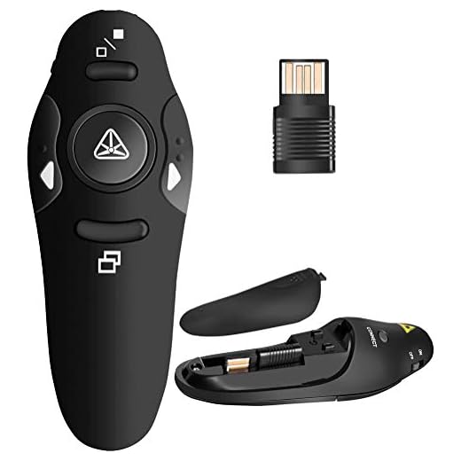 BEBONCOOL RF 2.4GHz Wireless Presenter Remote Presentation USB Control PowerPoint PPT Clicker