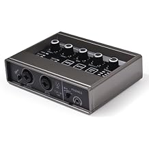 Audio Interface Professional Recording XLR Audio Interface for Music Recording Online Karaoke Vocal Recording Audio Mixer