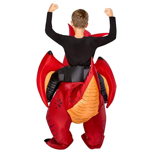 Disfraz Inflable Dragón para Niños Talla Única miniatura 4