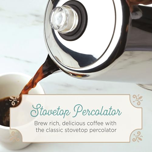 image for Farberware 47053 Classic Stainless Steel Yosemite 12-Cup Coffee Percol