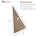 Soft Triangle PPF Squeegee: Carbon Film Scraper for Auto Window Tinting, Car Vinyl Wrap, Sticker Installation Tool with Corner Reach - (Pack 5 Units)