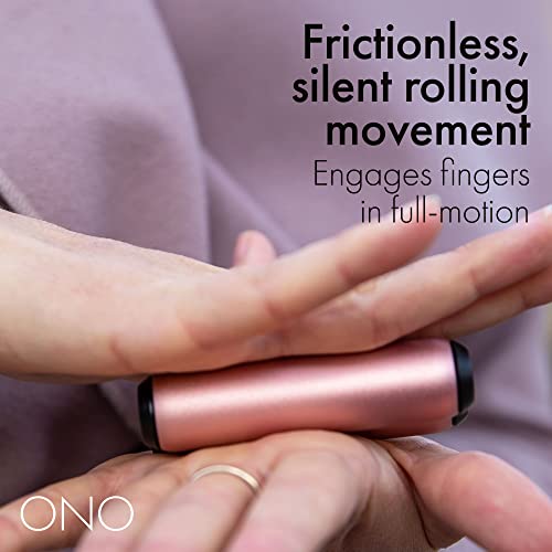 Image of ONO Roller - Handheld Fidget Toy for Adults | Help Relieve Stress, Anxiety, Tension | Promotes Focus, Clarity | Compact, Portable Design (Rose Gold, Full Size - Aluminum)