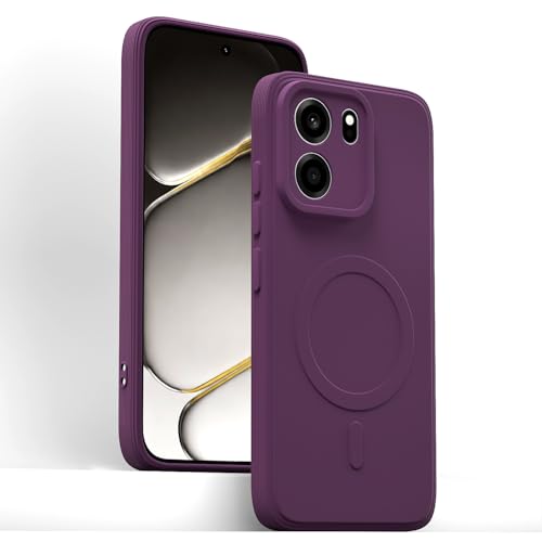 Image of Pikkme Back Cover for OnePlus Nord CE 6 5G Soft Matte Silicone Mag-Safe Design (Mag-Safe Not Support) Camera Protection | Slim Fit Bumper Cover (Purple)