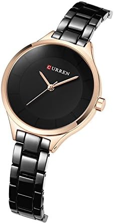 Miniatura 2 de CURREN Reloj Mujer Casual Moda Cuarzo Relojes de pulsera Señoras Regalo Creative surface 9015 (oro rosa negro), Rosado, dorado, negro