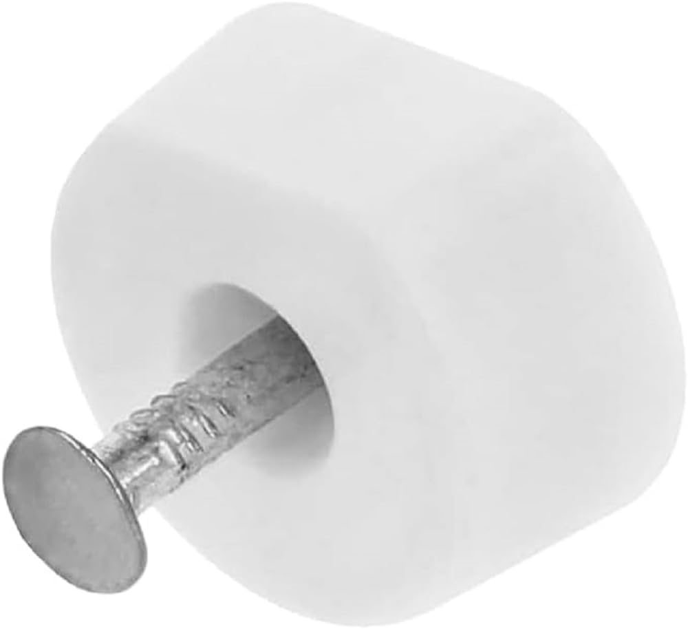 Amig 163 163 cm Bracket, Ø15 x 7 x 19 mm, White, 8 Count