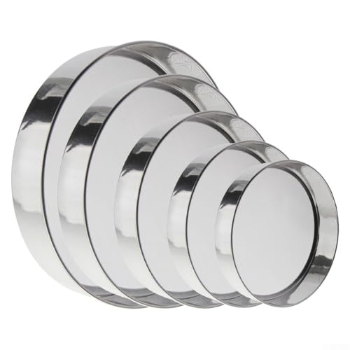 Setaccio per farina da cucina in acciaio inox con 40 maglie per setacciare farina, lievito, sale e cacao e struttura in metallo leggero per un facile utilizzo (E)