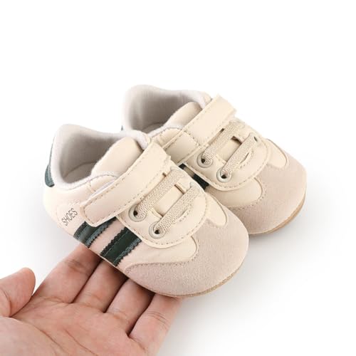Image of Baby Boys Girls Sneakers Toddler Non-Slip Soft Rubber Sole First Walking Shoes Infant Newborn Crib Dress Shoes