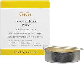 GiGi Tweezeless Wax, Non-Strip Facial Hair Remover for Sensitive Skin, 1 oz, 1-pack