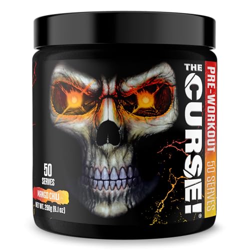 Image of JNX The Curse! Pre Workout Powder with Creatine, Mango Chili, 50 Servings | Pre workout powder for men & women with caffeine, L-Citrulline, Beta Alanine & Creatine for energy, pumps & performance.