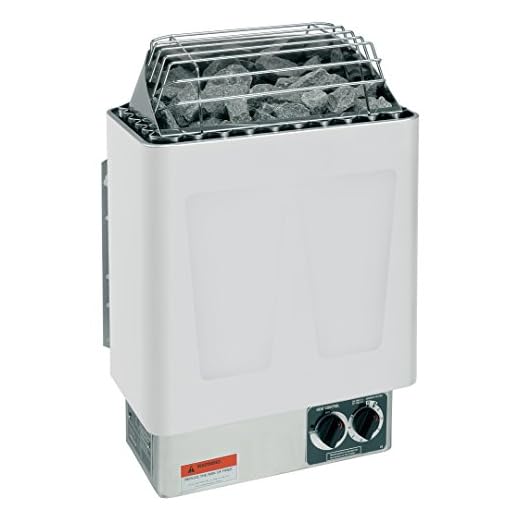 Baltic Leisure Harvia KIP 6KW, 240V-1PH Electric Sauna Heater with Built in Controls (Includes Sauna Stones)