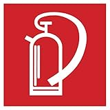 Orig. ANDRIS®-Piktogramm Symbolschild Brandschutzzeichen-Feuerlöscher DIN BGV A8 (F05), PVC-Folie selbstklebend Größe 200x200mm