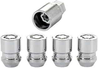 McGard 24154 Chrome Cone Seat Wheel Locks (M12 x 1.25 Thread Size) - 4 Locks / 1 Key