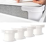 CQTYZRZ 4 Piezas Clips Bed Sheet Lock, Sujeta Sabanas, De Sujeción De Sábanas con Tiras de Bloqueo, Diseño...