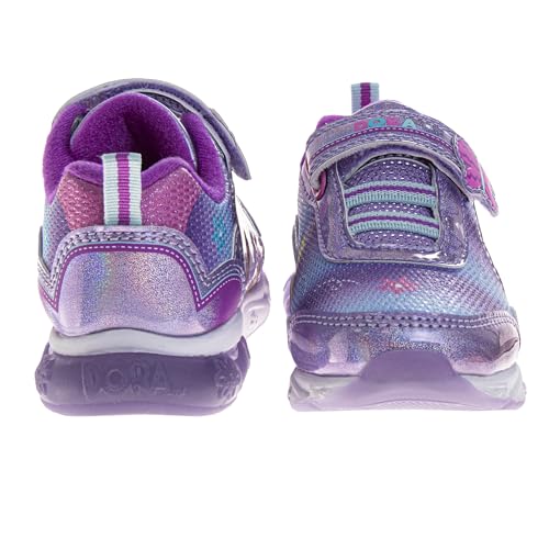 Dora The Explorer Shoes LED Light Up Sneakers - Dora Backpack Boots Athletic Lightweight Breathable Shoe for Kids (Sizes: 6-10 Toddler / 11 Little Kid)3