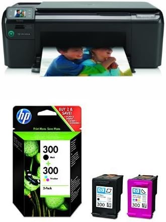 HP Photosmart C4780 AiO Pack - Impresora multifunción + Pack de ahorro de 2  cartuchos de tinta original, negro y tricolor (cian, magenta y amarillo)  (300) : Amazon.es: Electrónica