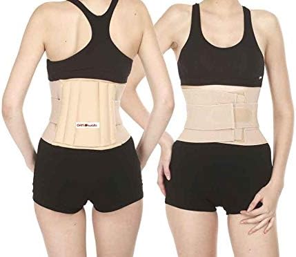 Orthowala ® LS Support Belt for Back Support Pain Reliever Enhance Back Posture - Size-XL- 41 to 44 Inches - Beige color