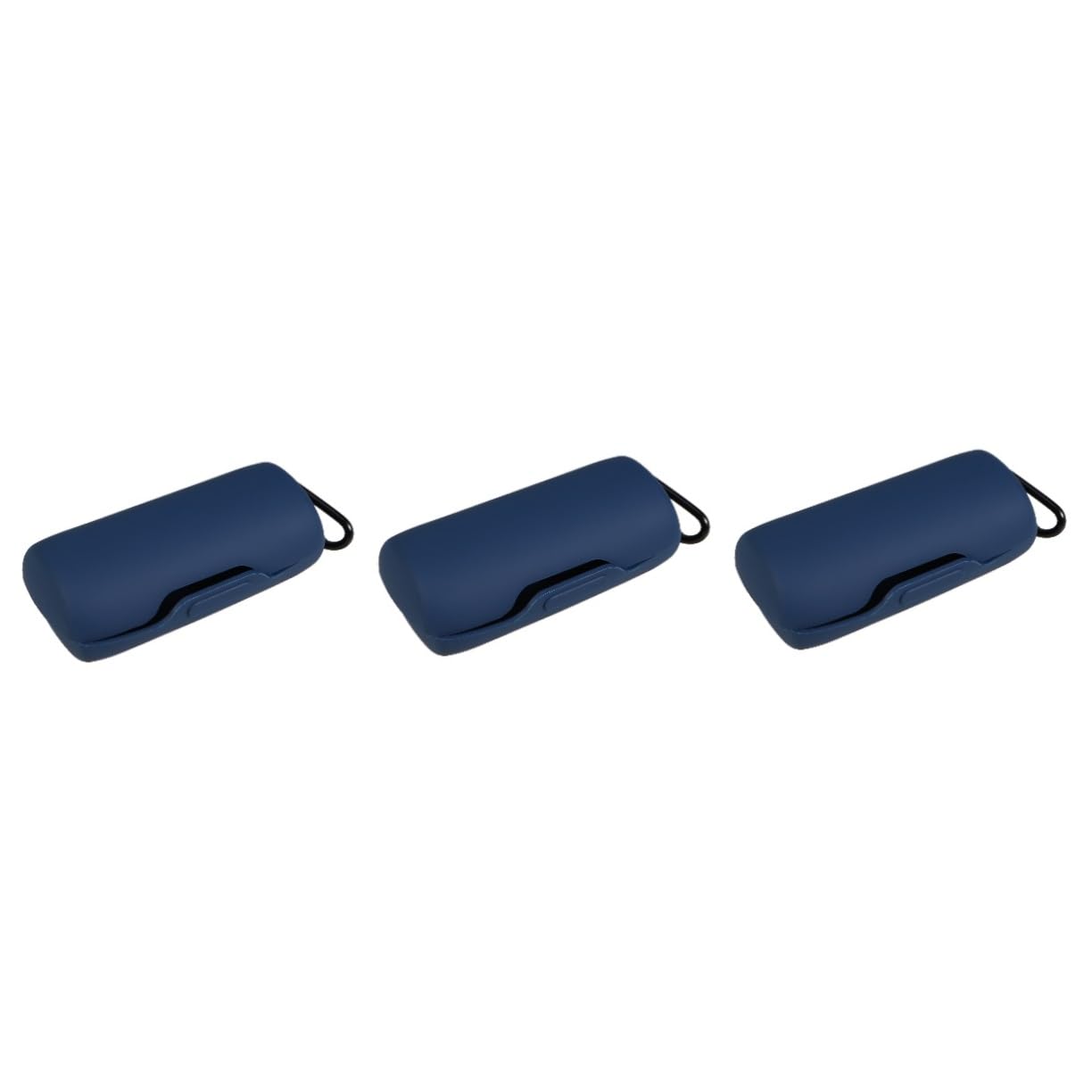 UKCOCO 3piezas Funda De Silicona Resistente Golpes para Auriculares Inalámbricos Caja Protectora Portátil y Prueba De Arañazos Azul Oscuro