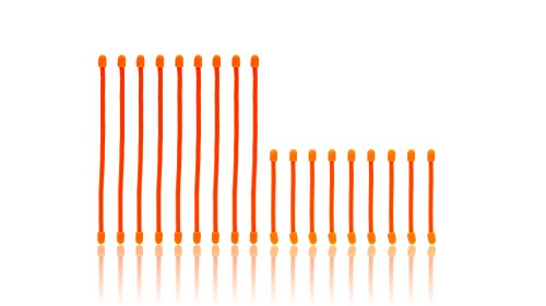 Preisvergleich Produktbild RESPEKT Wiederverwendbare Kabelbinder 18tlg. (orange)