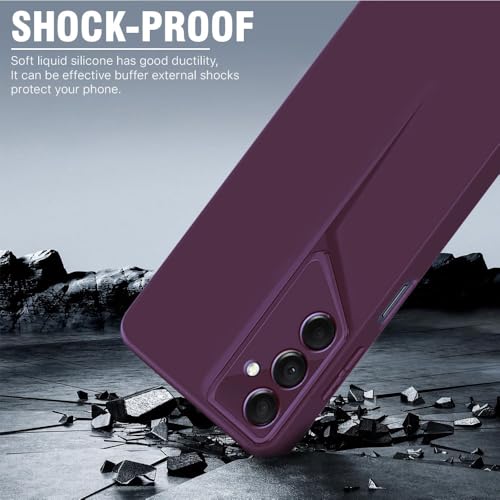 Image of WOW IMAGINE Slim Back Cover for Samsung Galaxy M13 4G | F13 4G | Blade Series Ultra Thin Case with Lightweight Design | Camera Protection | Soft Matte Silicone Flexible Mobile Case - Purple