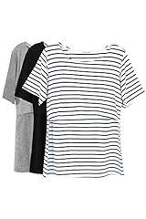 White Stripe/Black/Grey(3 Pack)