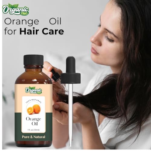 Image of Organic Zing Orange (Citrus X Sinensis) Oil | Pure & Natural Essential Oil for Aroma, Diffusers, Skincare & Hair care- 30ml /1.01fl oz