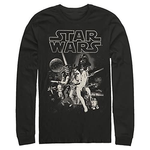T-Shirt Star Wars Homme Noir 5XL Solution Confort anti-Serrage Motif Poster Neuf