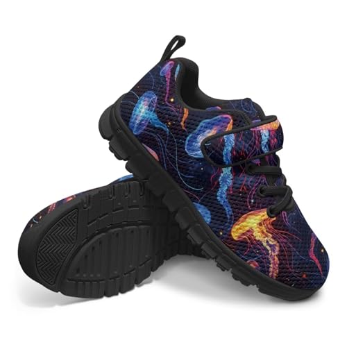 Fashion Slip On Tennis Shoes Classic Casual Walking Shoes for Boys Girls Comfort Cute EVA Sole Breathable Low-top Barefoot Shoe for Outdoor US 11-15 Black Sole