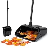 Dustpan with Long Handle, 37ββ Upright Dust Pan, Heavy Duty Standing up Dustpans for Indoor, Outdoor, Home, Office, Commercial, Industrial, Shop