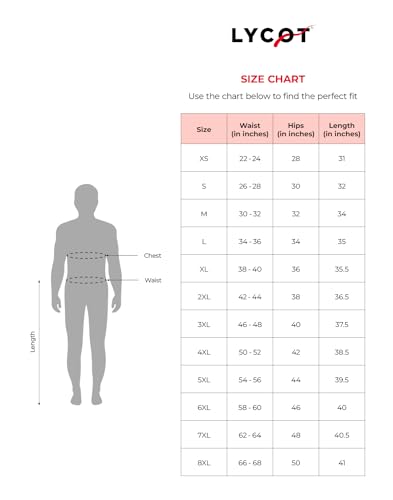 Image of LYCOT Men's Polyester Compression Full Pant /Tights /Legging for Gym Fitness, Running, Cycling, Yoga Fit Multi Sports, Cricket, Football, Badminton, & Other Outdoor Wear