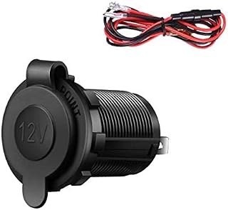Cigarette Lighter Socket,Waterproof Marine Grade 12V/24V DC lighter socket plug Outlet for Boat Motorbike Car