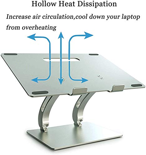 Soporte Ajustable para Laptop en ABS Gris miniatura 6