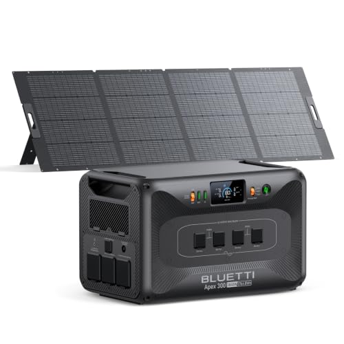 Image of BLUETTI Apex 300 Solar Generator & 350W Solar Panel Included 2764.8Wh LFP