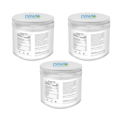 Image of Natureland Organics Coconut Oil 400 Ml Each(Pack of 3) - Organic Raw Virgin Oil