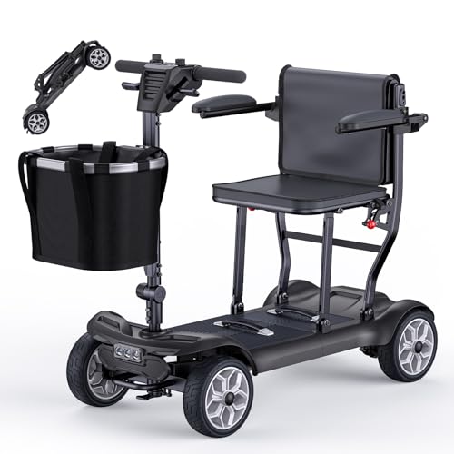 ENGWE E-Mobilität-Gerät, 20kg Leicht Zusammenklappbar für Erwachsene und Senioren, 38km Reichweite, mit Herausnehmbaren 240 Wh*2 Lithiumbatterien (Schwarz)