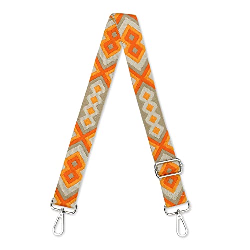 Suweir Taschengurte zum Wechseln Verstellbarer Schultergurt Taschengurt Breit 3.8CM Schulterriemen für Taschen und Handtaschen 75-140cm mit Karabiner in Farbe Silber,DIY Zubehör für Tasche Cover