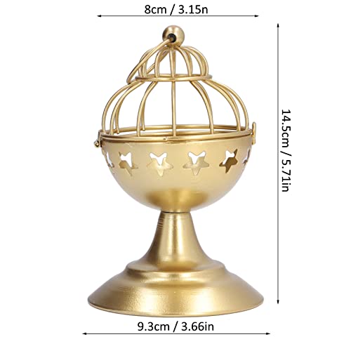 Vakitar Gold Birdcage Style Candle Holder,Oriental Vintage Tea Light Holders Gold Colored Inside And Outside Durable Tea Light Holder For Living Room,Dining Room(A Section) #TOP1
