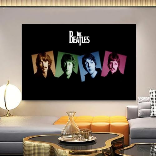KmoNo Poster décoratif sur toile du groupe des Beatles – Impression d’art moderne pour chambre à coucher – 60 x 90 cm - Les Beatles, Paul McCartney, John Lennon, RIngo Starr, George Harrison KmoNo Poster décoratif sur toile du groupe des Beatles - Impression d'art moderne pour chambre à coucher - 60 x 90 cm – Image 8