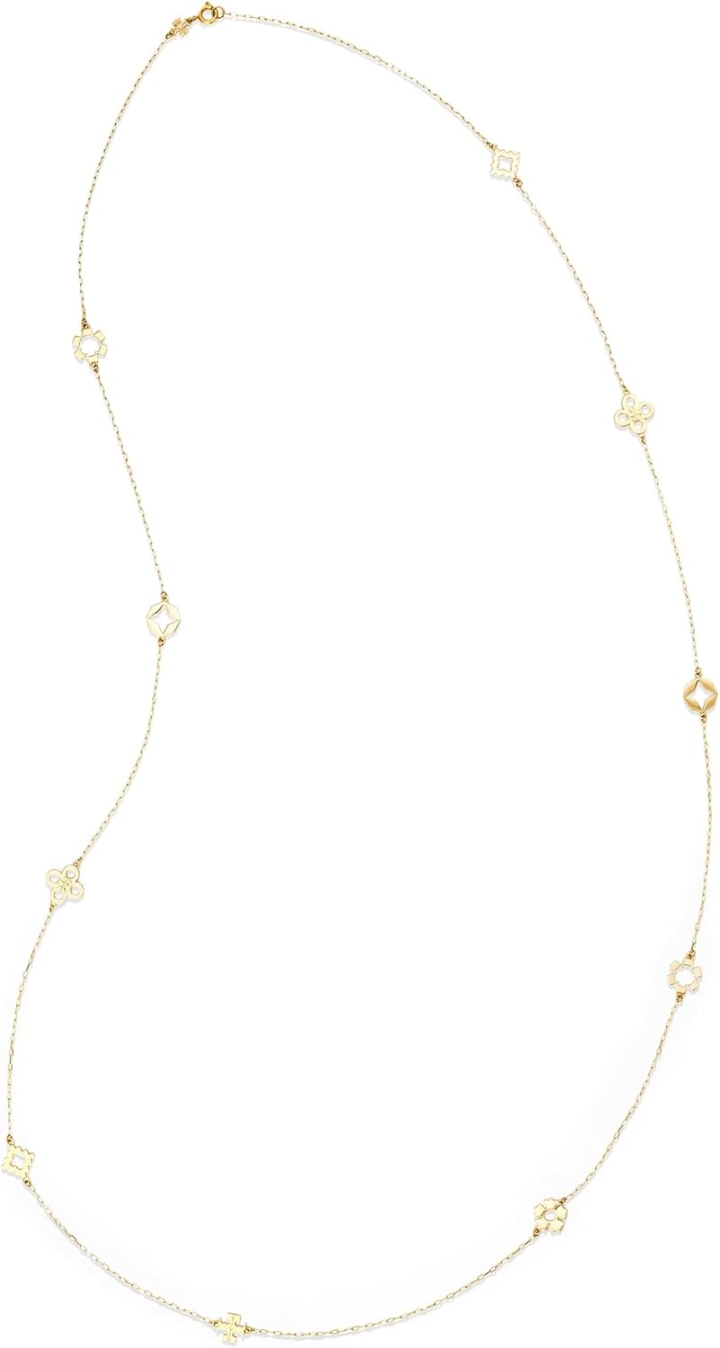 Tory Burch Women's Long Forget Me Not Necklace