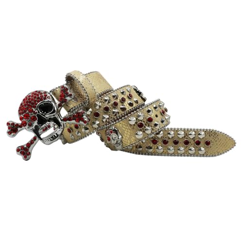 Western Style Pink Leather Belt With Crystal Rhinestone Studs, Decorative Bling Fashion Accessory