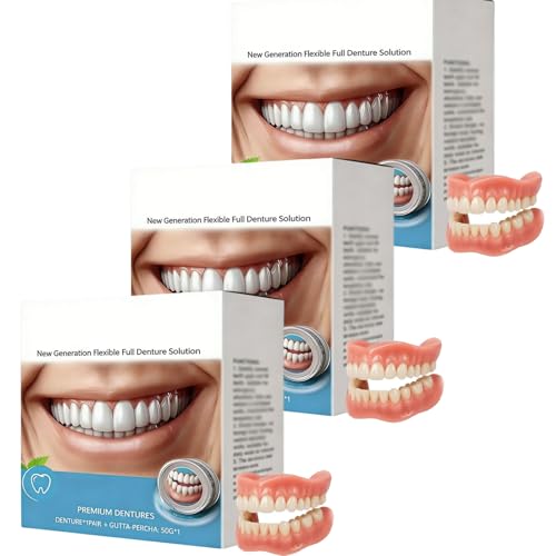 Solution flexible pour prothèses dentaires complètes et ajustement ergonomique (3pcs)