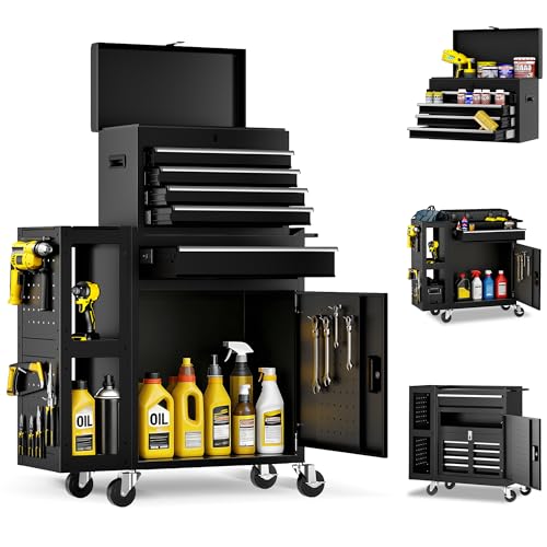 PHLEX PRO Metal 5-Drawer Rolling Tool Chest with Locking