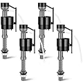 Lasnten 4 Pieces Toilet Fill Valve Toilet Tank Replacement Kit Valve Replacement Kit for Tank and Bowl Water Control