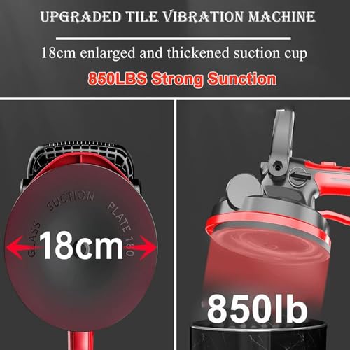 Machine à vibrations pour carrelage avec ventouse 18 cm et écran LCD - 6