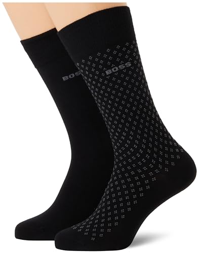BOSS 2p RS Minipattern CC 10273937 Calcetines Regulares, Black 001, 39-42 Hombres
