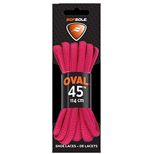 Sof Sole Athletic Oval Shoe Lace (Fuschia, 45-Inch)