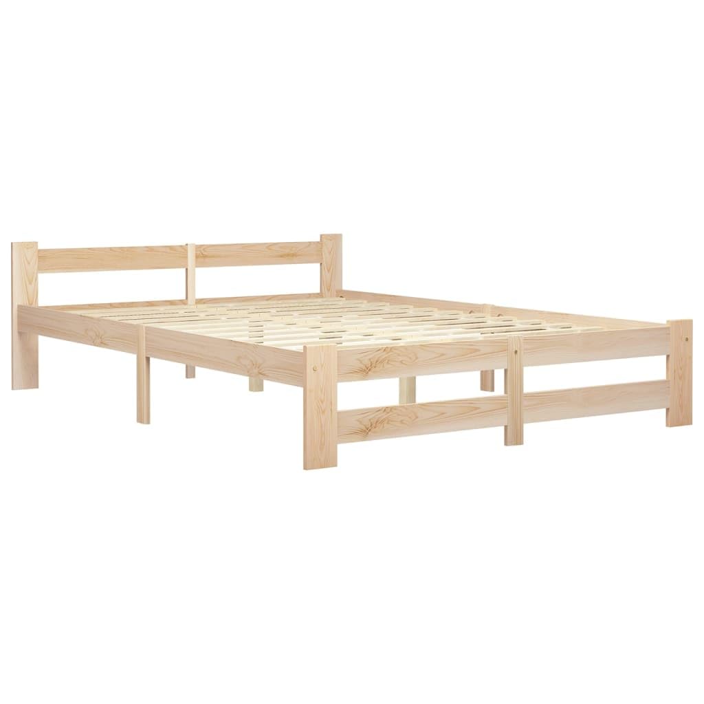 vidaXL Giroletto senza Materasso 160x200 cm in Legno Massello di Pino