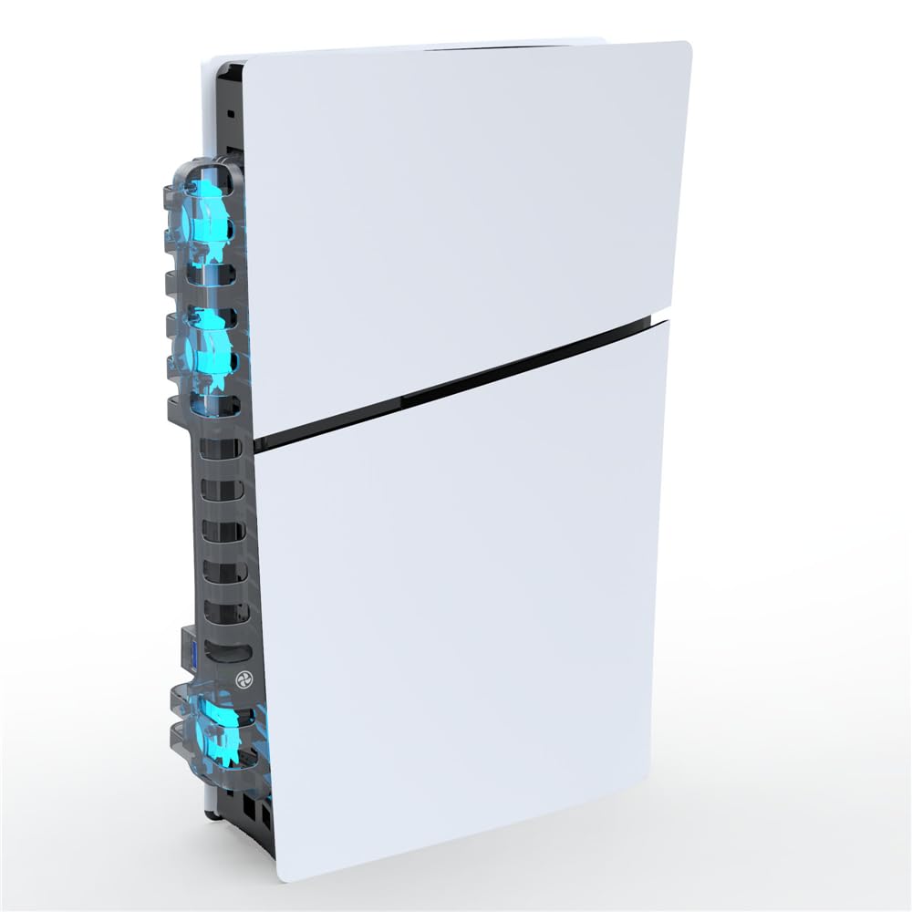 Ventola di raffreddamento esterna per PS5 Pro Cooler Ventole di raffreddamento silenziose per PS5 Pro Disc & Digital Edition, sistema di raffreddamento silenzioso ed efficiente