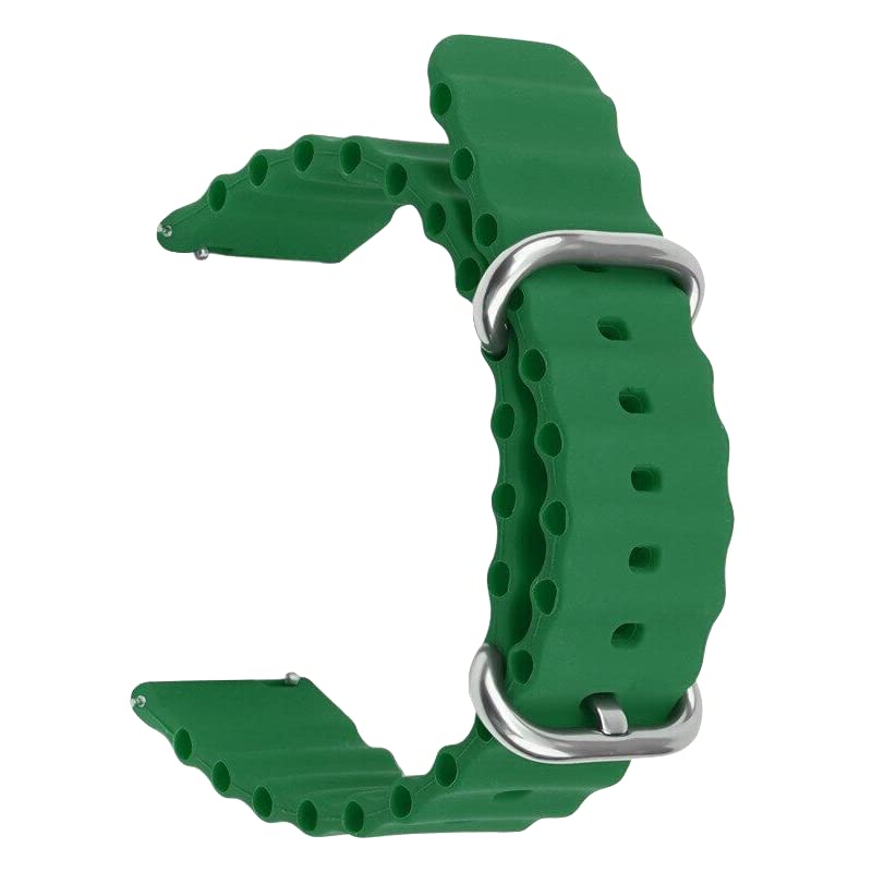 STRAPY 20mm Soft Silicone Ocean Strap With Matel Buckle Replacement Belt Band For TAGG Verve Connect Ultra Smart Watch Straps [ Not for any Other Model] (Green) (B0C5HRN4LC) Amazon Price History, Amazon Price Tracker