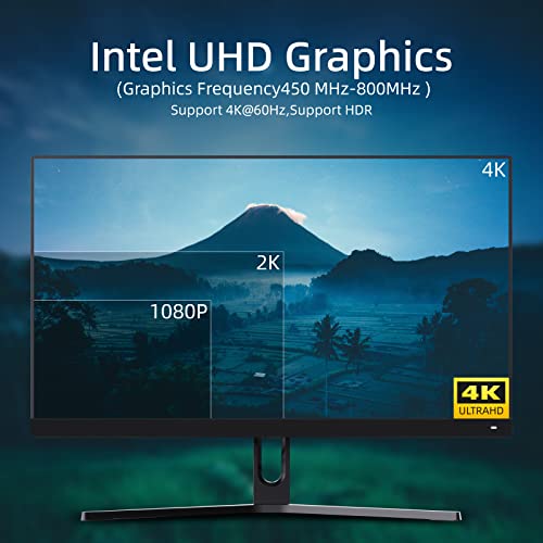 Image of MeLE Quieter3C Ultrathin Fanless Mini PC N5105 8GB LPDDR4x 256GB USB-C Micro PC 4K Triple Display WiFi 5 BT5.1 GbE Mini Desktop Computer Support M.2 SSD on Industrial IoT Digital Signage MES WMS NAS